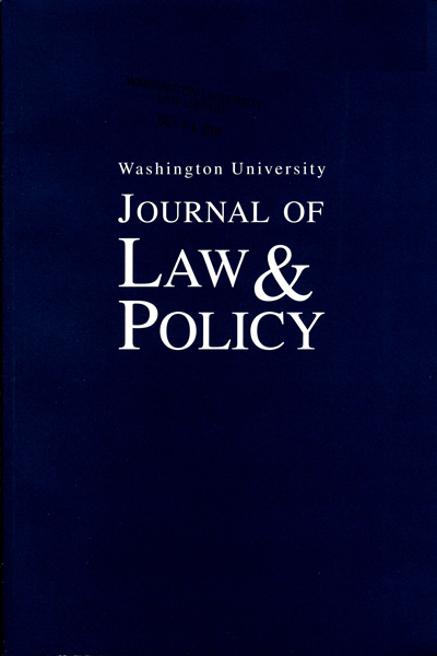 Washington University Journal of Law and Policy